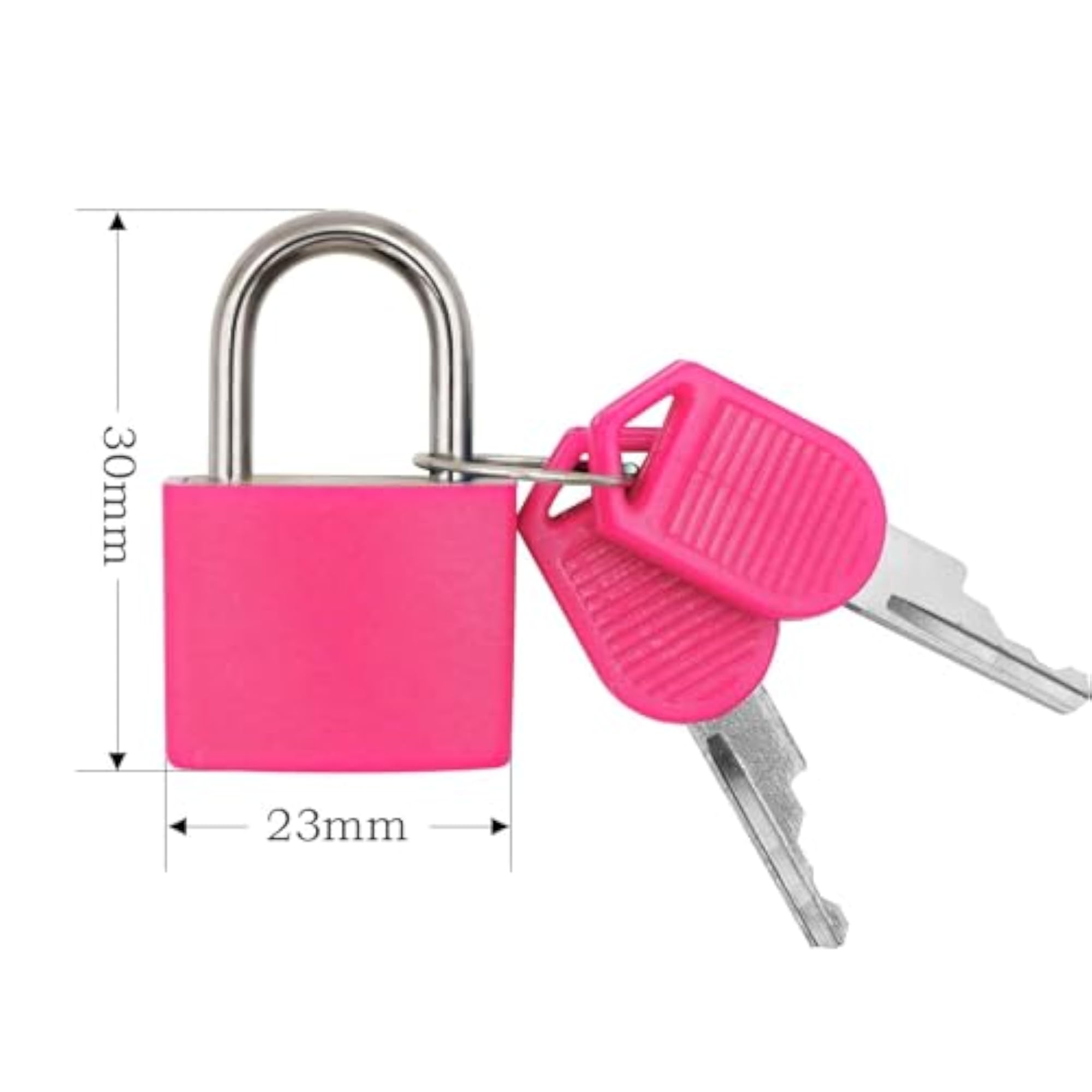 Mini Keyed Padlock for Luggage, Copper Metal Travel Lock